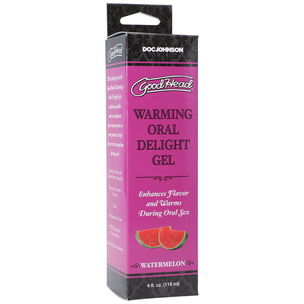 Goodhead Warming Oral Delight Gel Watermelon 4 oz. | 782421081737 | Discreet Personal Wellness