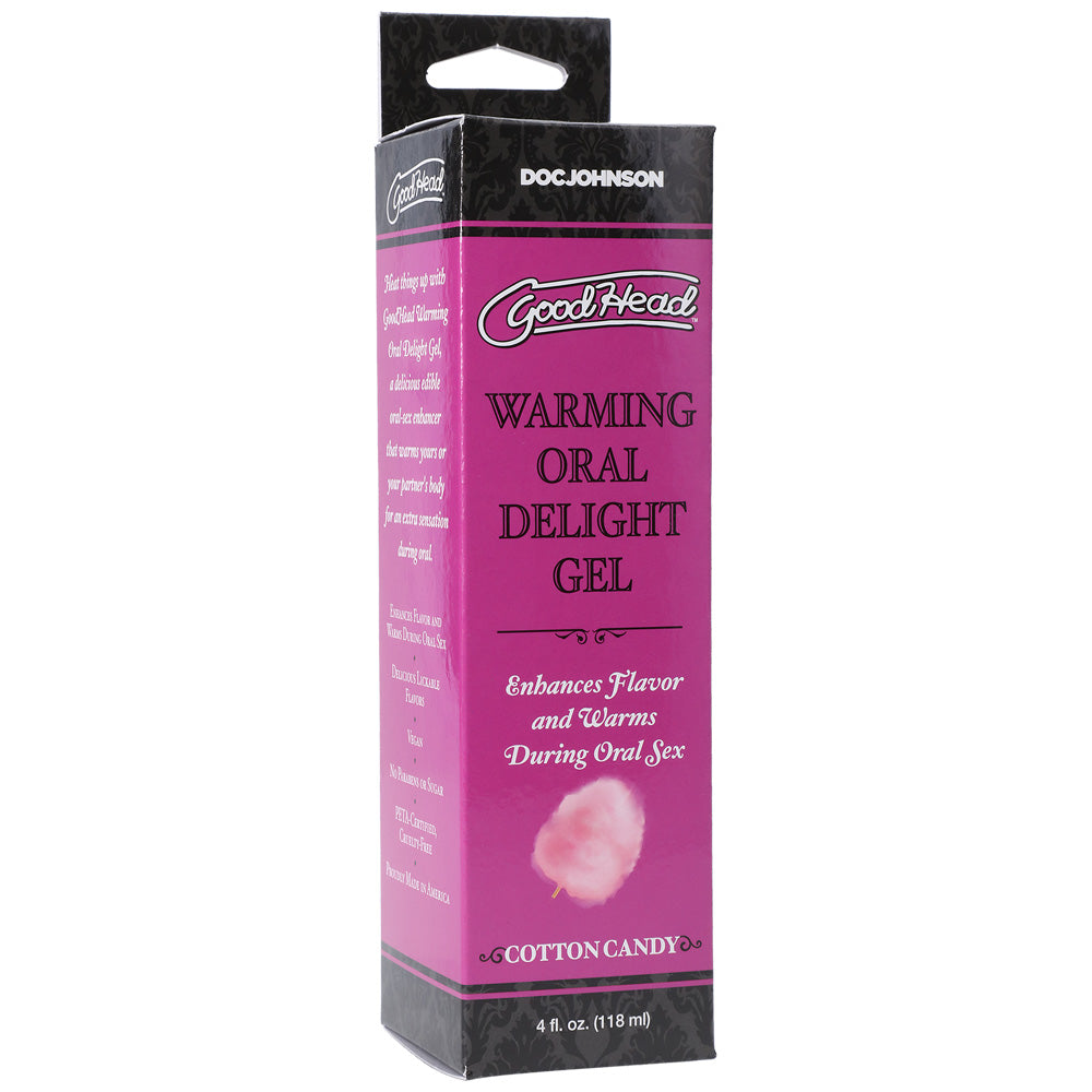 Goodhead Warming Oral Delight Gel Cotton Candy 4 oz. | 782421081850 | Discreet Personal Wellness