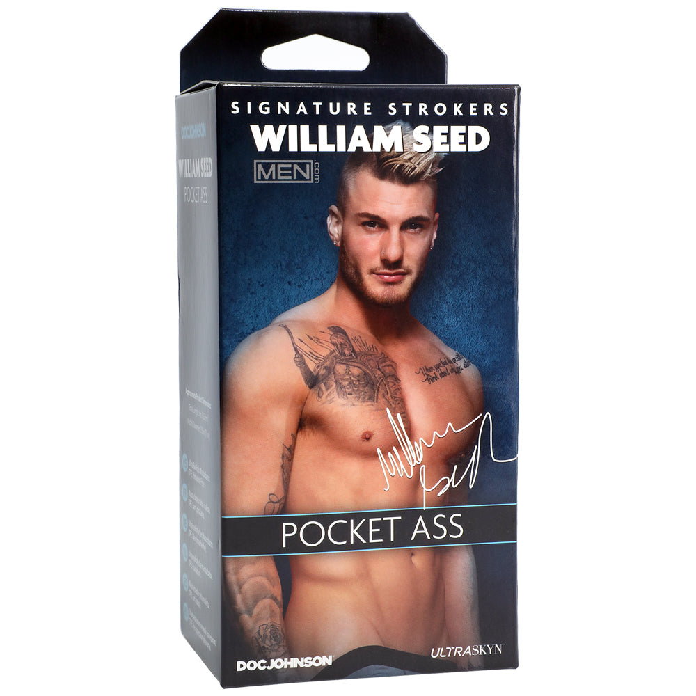 Signature Strokers William Seed Ultraskyn Pocket Ass Vanilla | 782421083816 | Discreet Personal Wellness