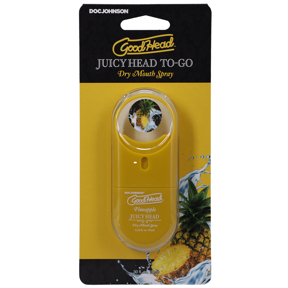 Goodhead Juicy Head Dry Mouth Spray To-Go Pineapple .30 oz. | 782421083861 | Discreet Personal Wellness