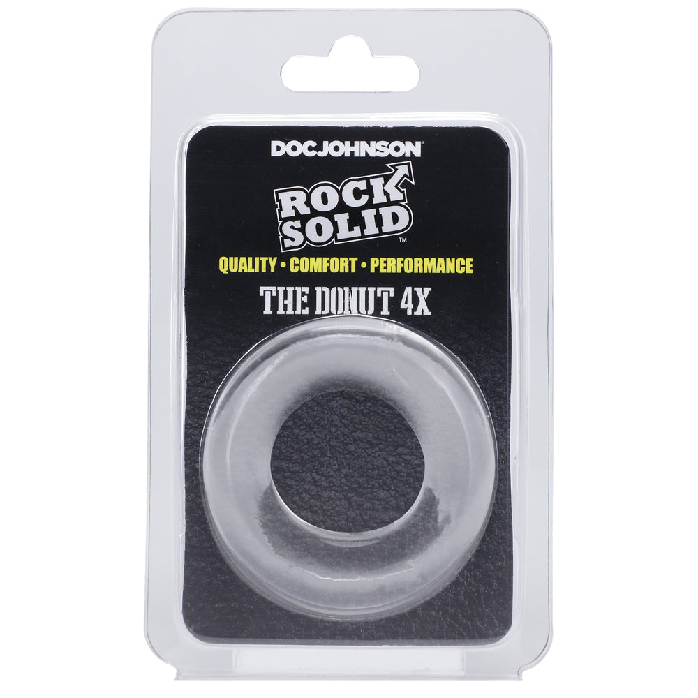Rock Solid The Donut 4X C-Ring Clear | 782421084684 | Discreet Personal Wellness
