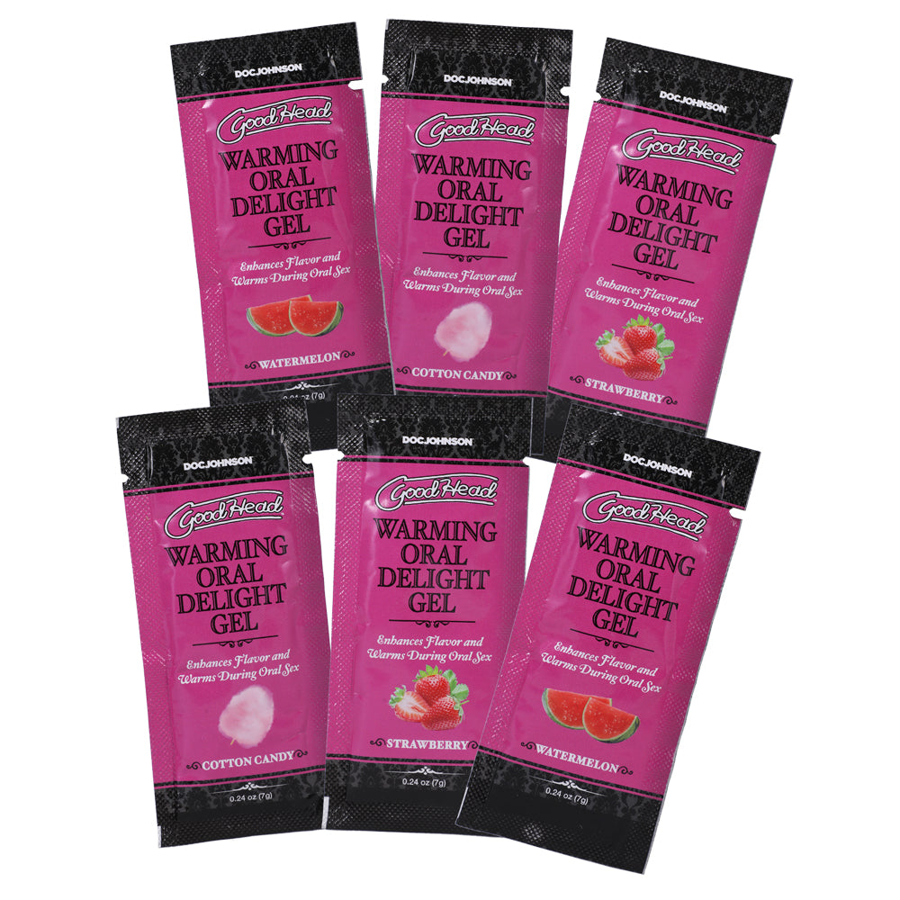 Goodhead Warming Oral Delight Gel 48 Asst Pieces 0.24 oz. | 782421085711 | Discreet Personal Wellness