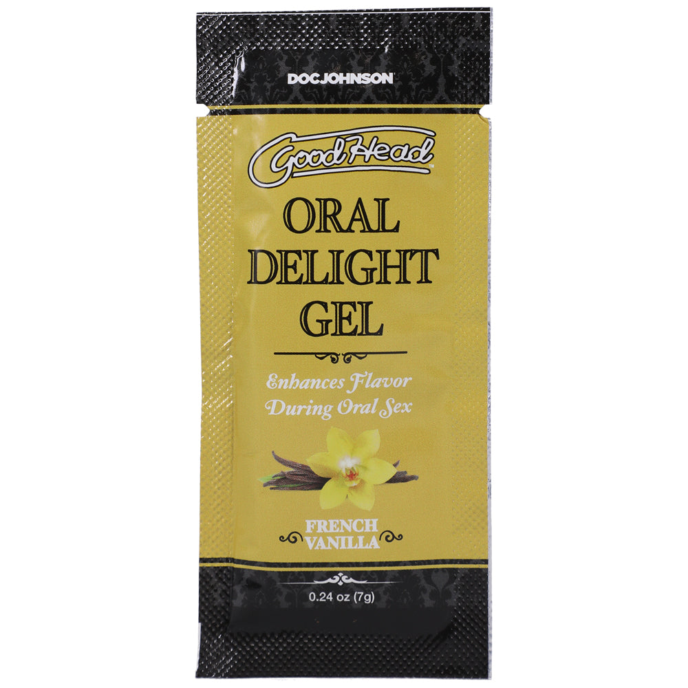 Goodhead Oral Delight Gel French Vanilla 48 Pieces 0.24 oz. | 782421085803 | Discreet Personal Wellness