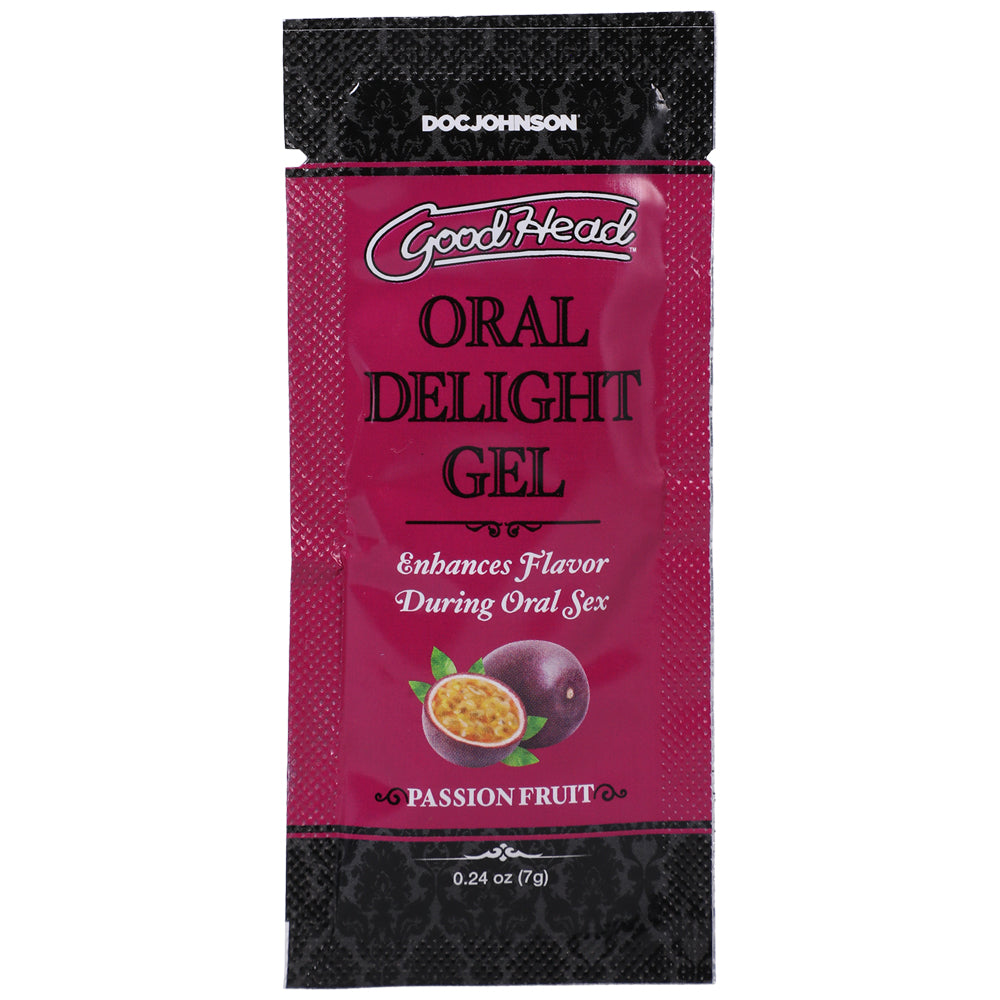 Goodhead Oral Delight Gel Passion Fruit 48 Pieces 0.24 oz. | 782421085889 | Discreet Personal Wellness