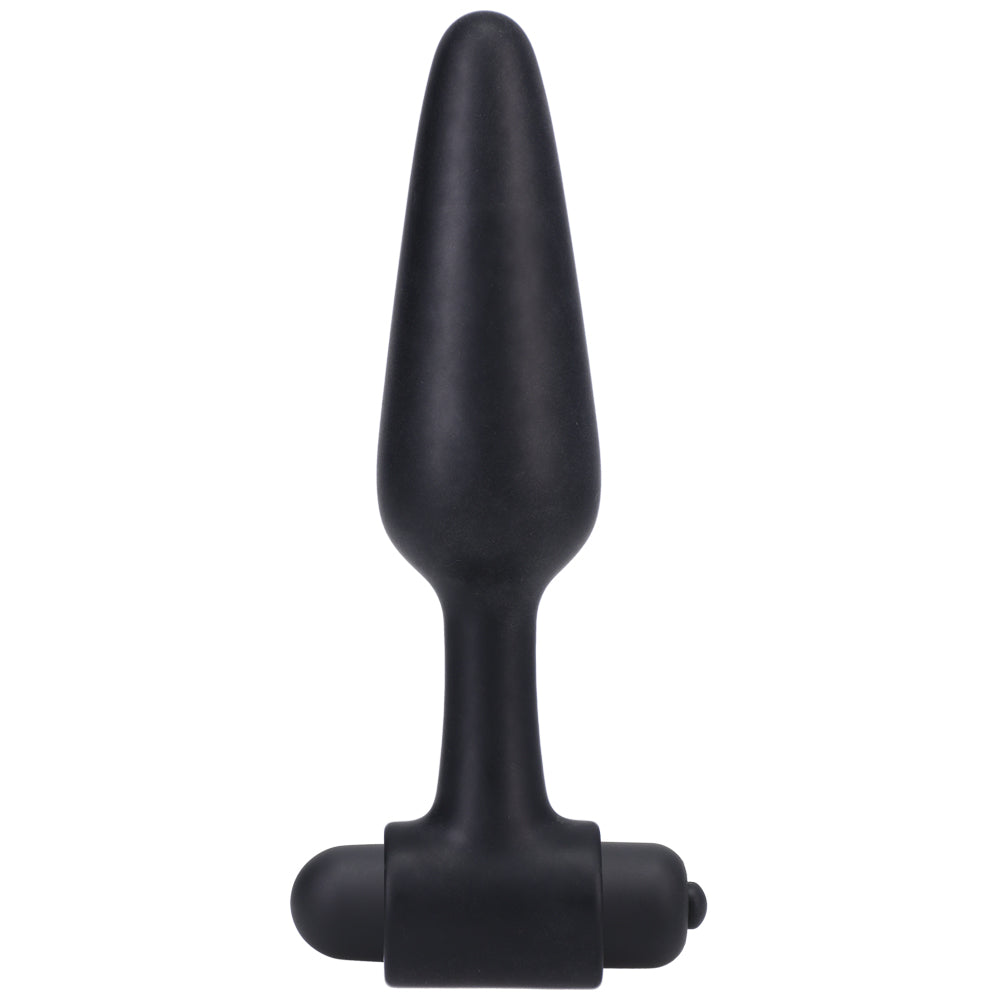 Vibrating Butt Plug In A Bag 5" Black | 782421087586 | Discreet Personal Wellness