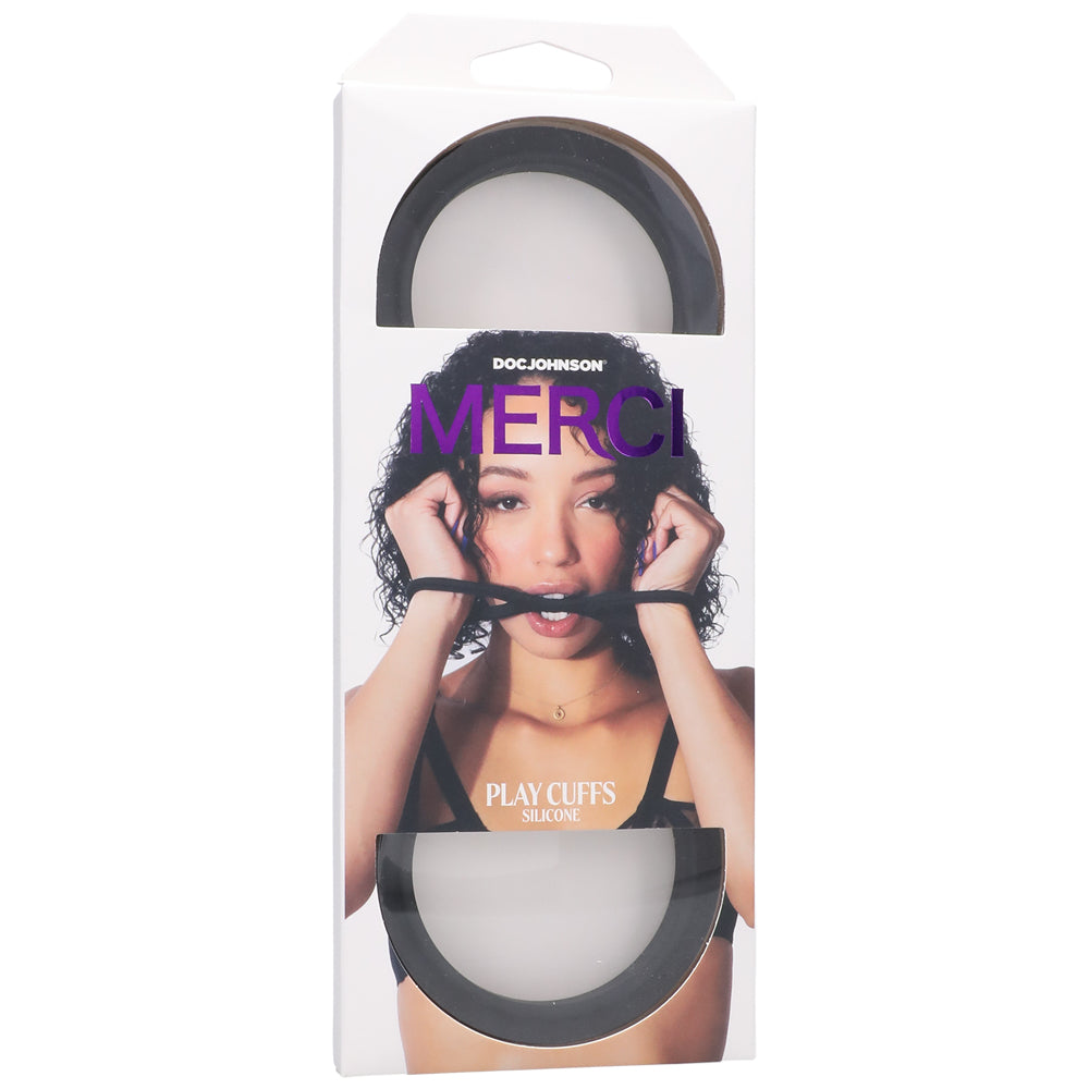 Merci Play Cuffs Black | 782421088996 | Discreet Personal Wellness