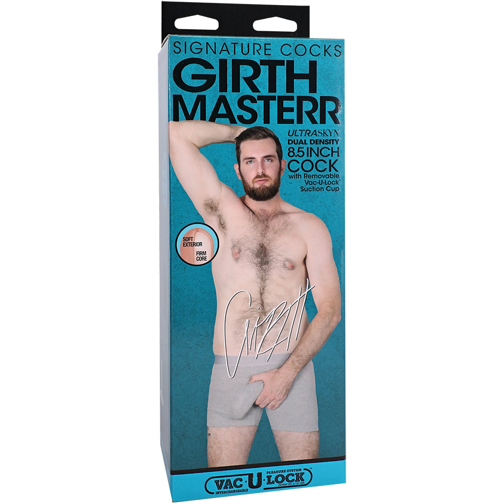 Signature Penis Girthmasterr 8.5'' Ultraskyn Penis With Removable Vac-U-Lock Suction Cup Vanilla | 782421091255 | Discreet Personal Wellness