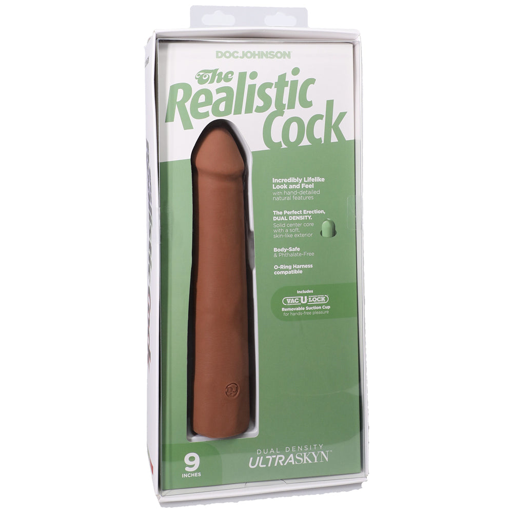 The Realistic Penis Ultraskyn 9" Caramel | 782421091705 | Discreet Personal Wellness