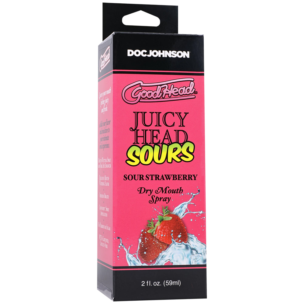 Goodhead Juicy Head Dry Mouth Spray Sour Strawberry 2 oz. | 782421093624 | Discreet Personal Wellness