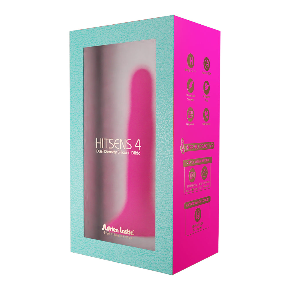 Adrien Lastic Hitsens 4 Dual Density Silicone Dildo Pink | 782421093785 | Discreet Personal Wellness