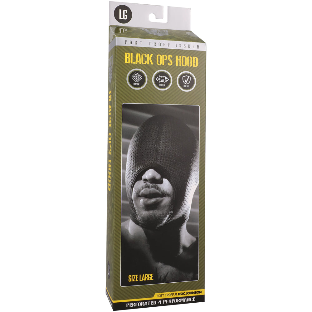 Fort Troff Black Ops Hood Large Black | 782421094539 | Discreet Personal Wellness