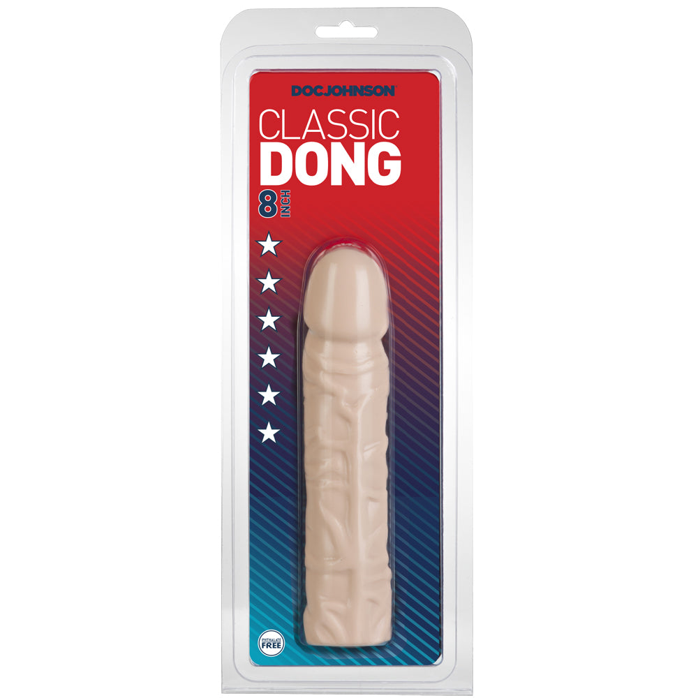 Classic Penis - 8" White | 782421100209 | Discreet Personal Wellness