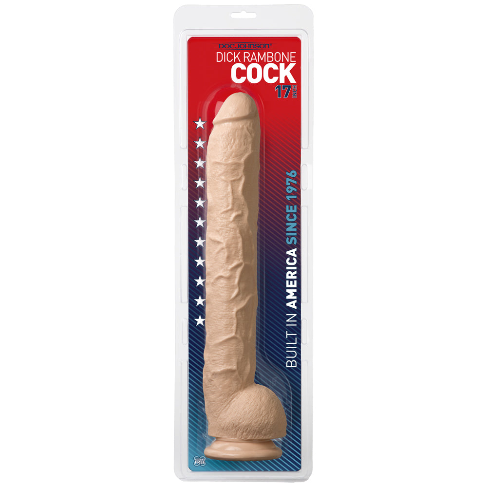 Penis Rambone Penis - 17" White | 782421118808 | Discreet Personal Wellness