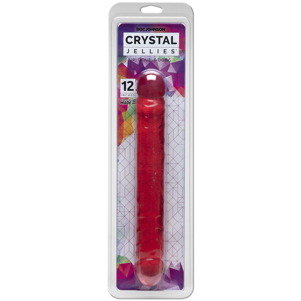 Crystal Jellies - 12" Jr. Double Penis Pink | 782421123901 | Discreet Personal Wellness