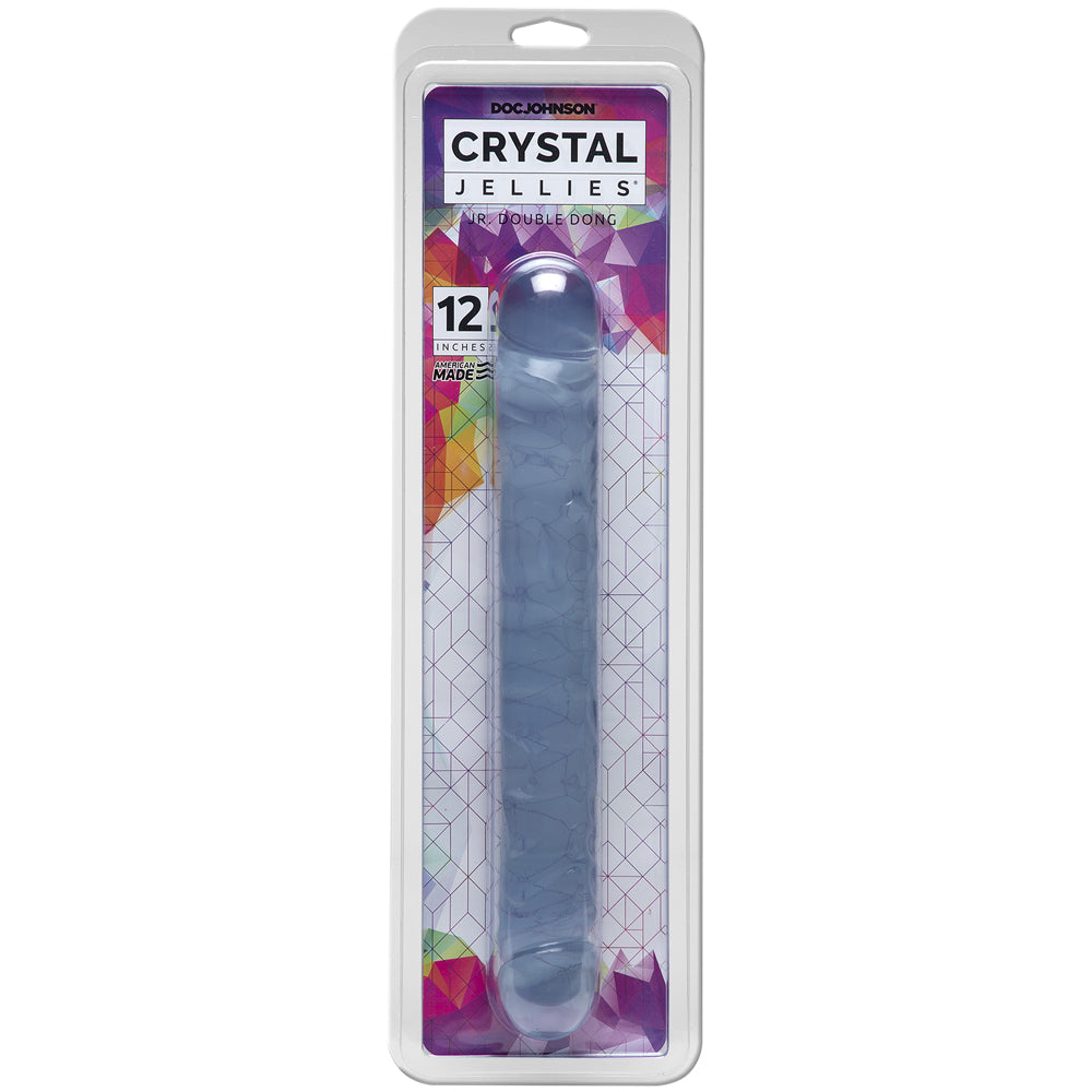 Crystal Jellies - 12" Jr. Double Penis Clear | 782421124106 | Discreet Personal Wellness