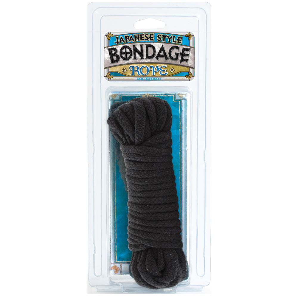 Japanese Style Bondage Rope Black | 782421566203 | Discreet Personal Wellness