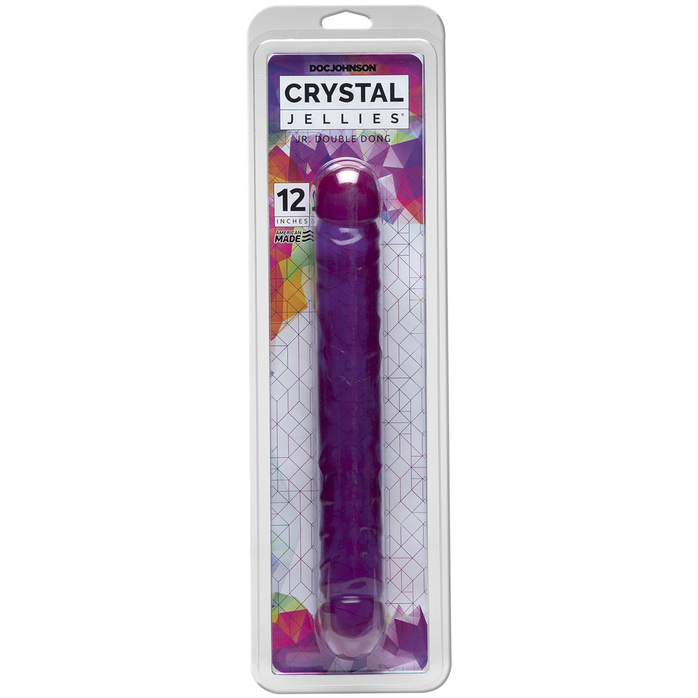 Jr. Double Penis Purple Jellie 12" | 782421787714 | Discreet Personal Wellness