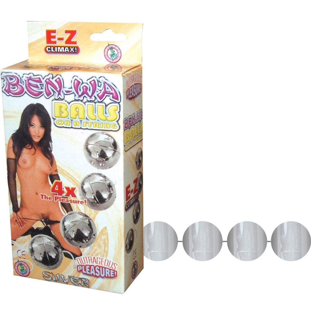 Ben Wa Balls On A String Silver | 782631175820 | Discreet Personal Wellness