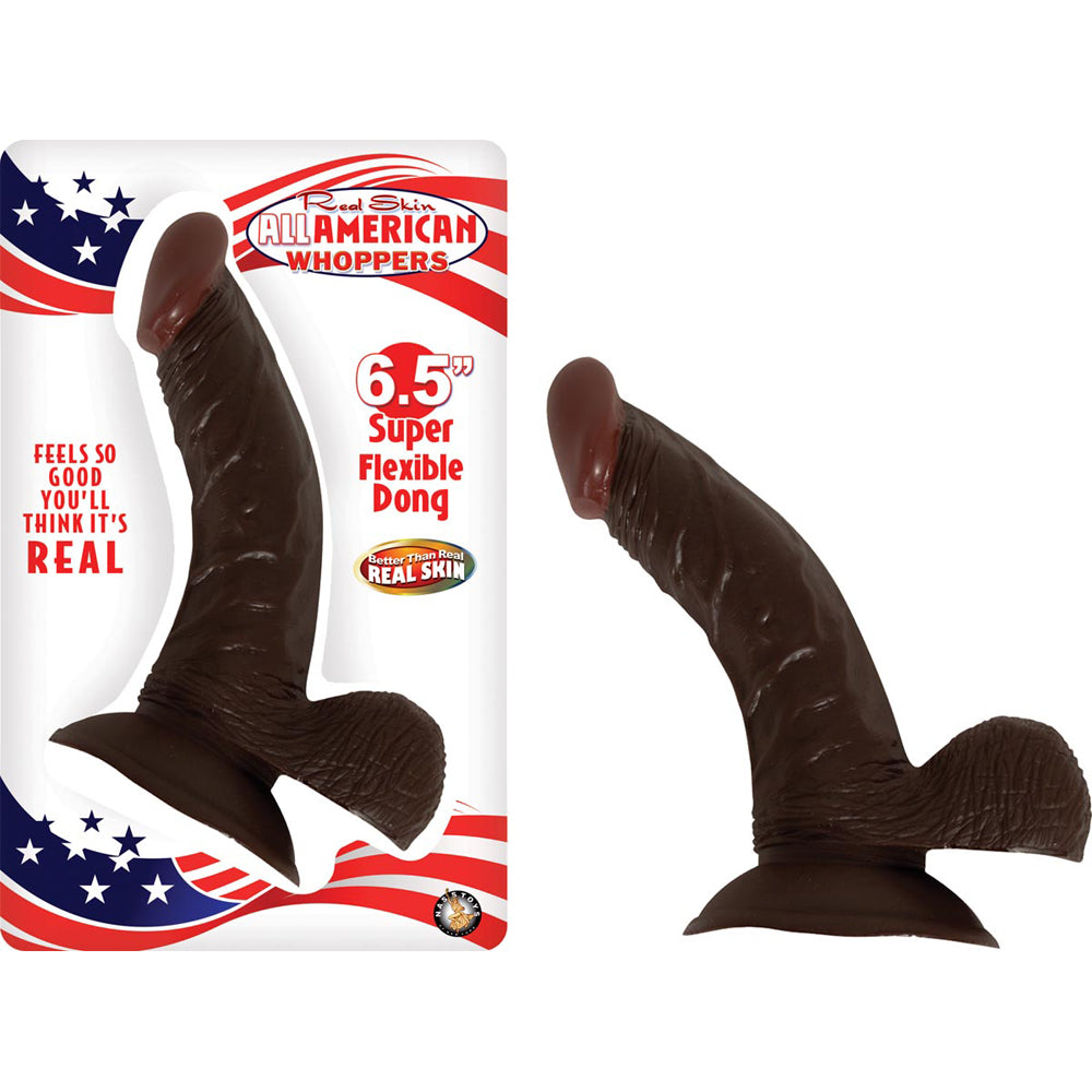Afro American Whopper 6.5" Brown | 782631189520 | Discreet Personal Wellness