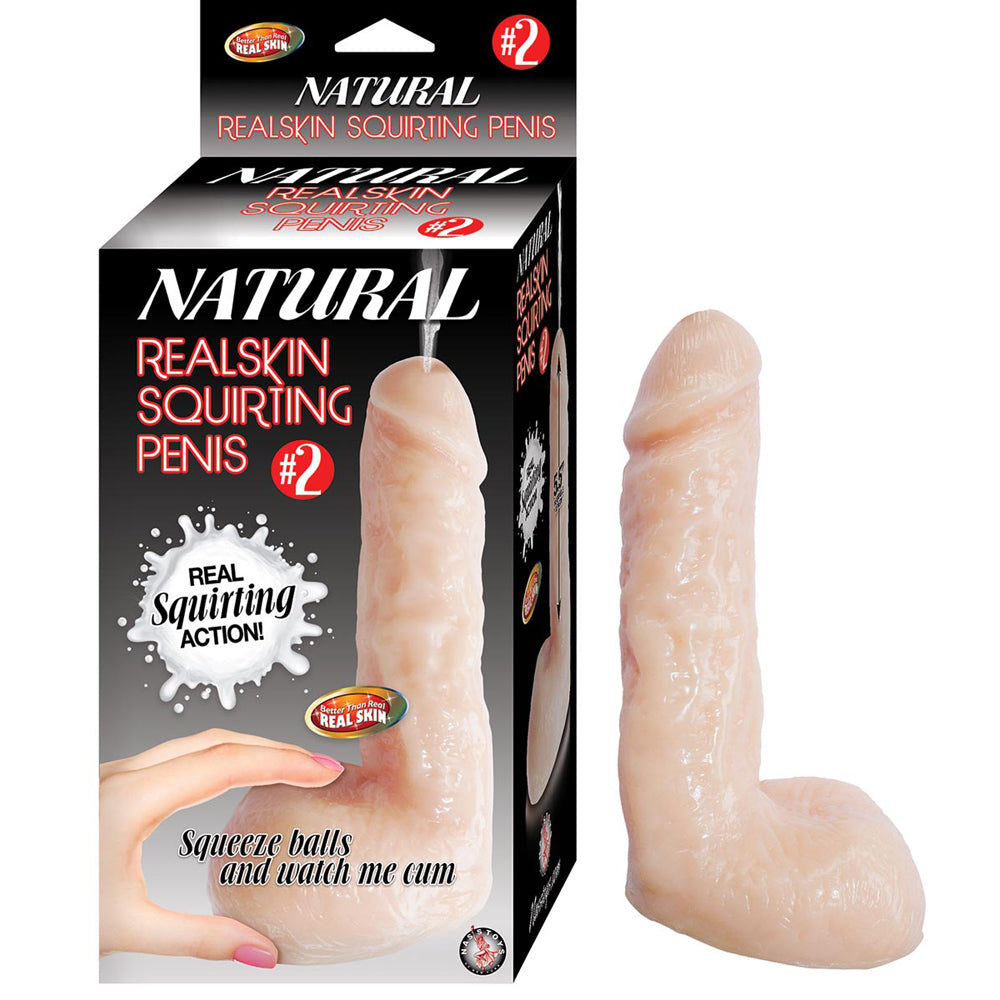 Natural Realskin Squirting Penis #2 | 782631276008 | Discreet Personal Wellness