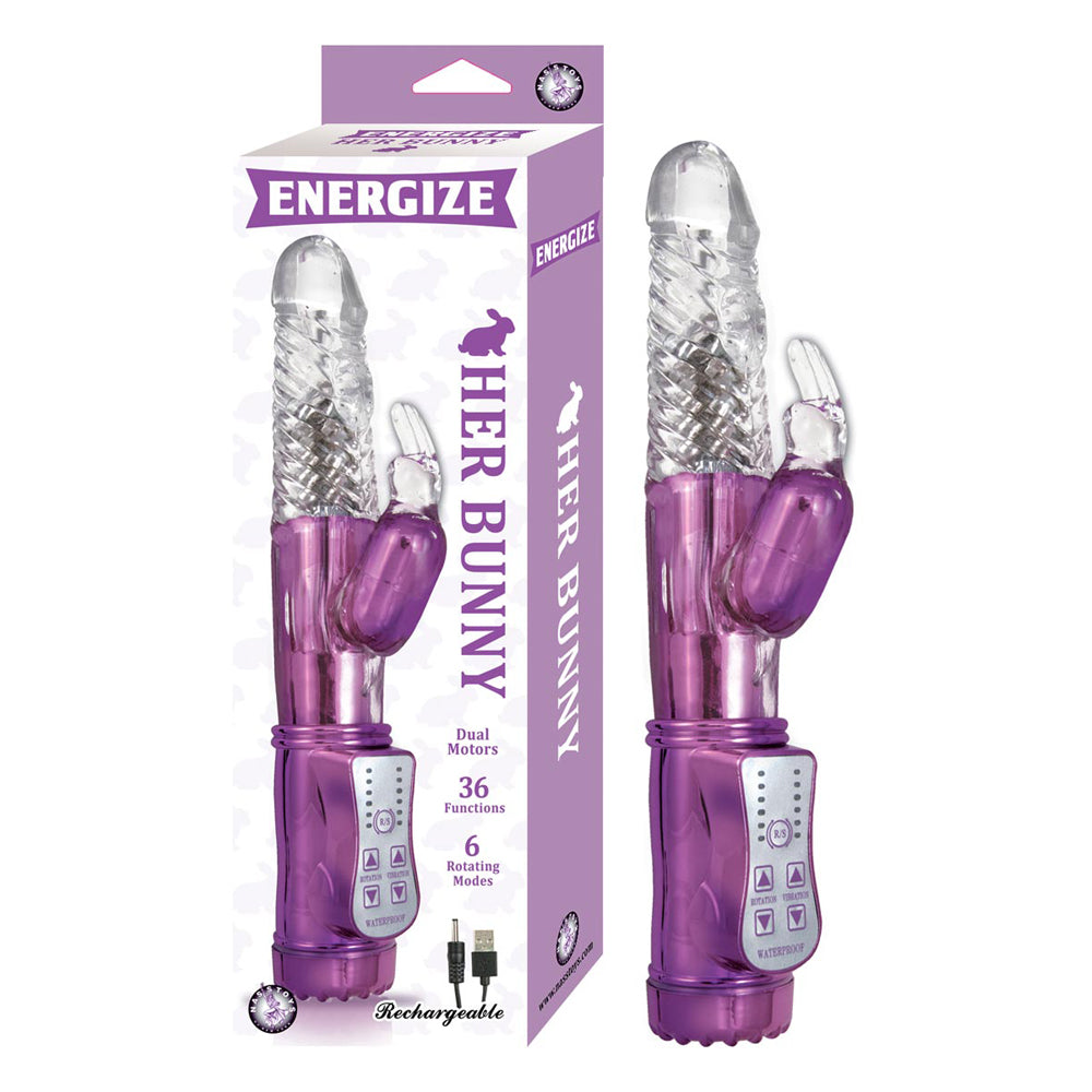 Energize Her Bunny 1 Purple | 782631279023 | Discreet Personal Wellness