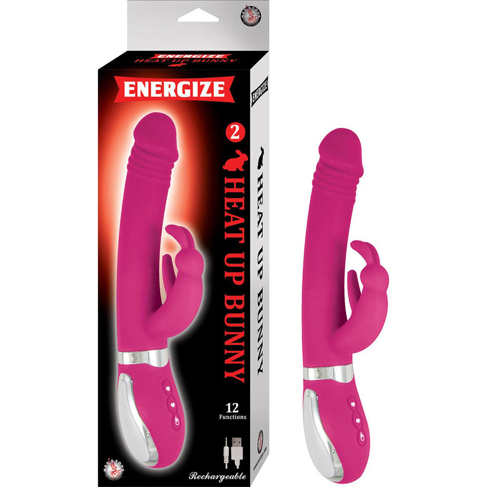 Energize Heat Up Bunny 2 Pink | 782631283211 | Discreet Personal Wellness