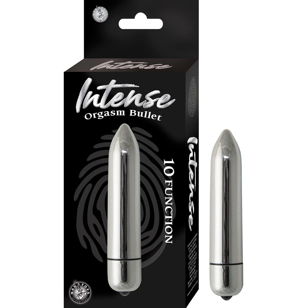 Intense Orgasm Bullet Vibrator Silver | 782631285536 | Discreet Personal Wellness