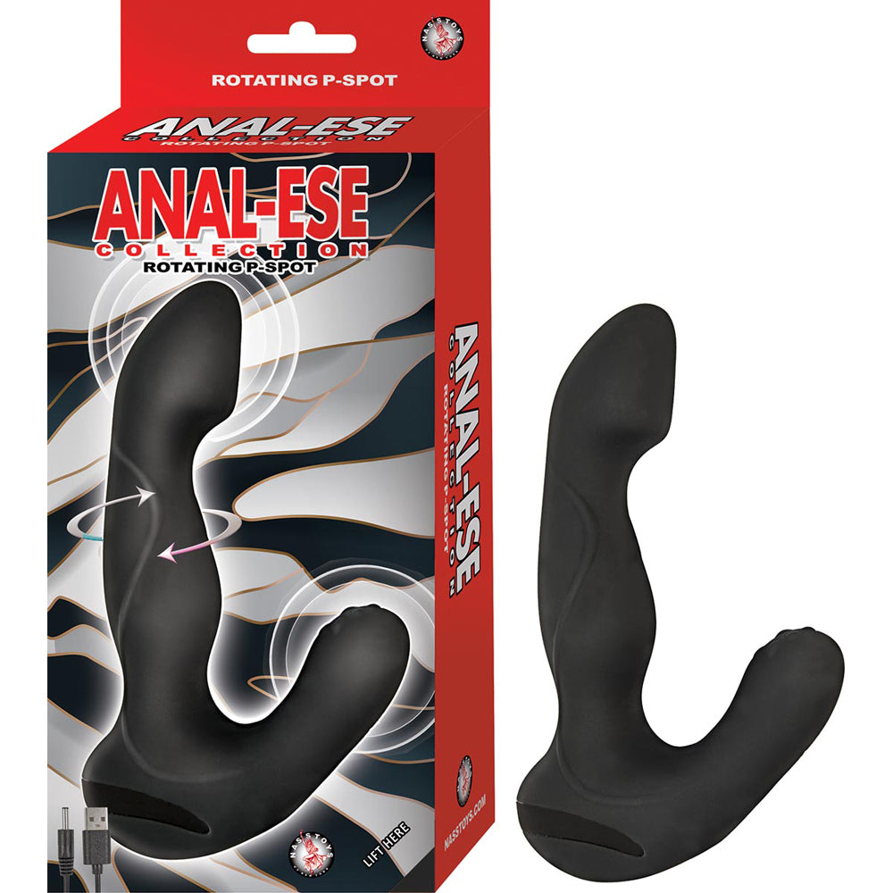 Anal Ese Collection Rotating P Spot Vibe Black | 782631288001 | Discreet Personal Wellness