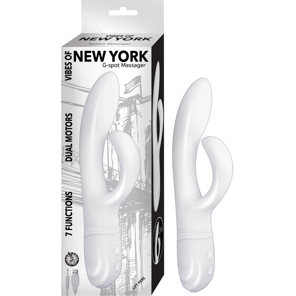 Vibes Of New York G-Spot Massager White | 782631288414 | Discreet Personal Wellness