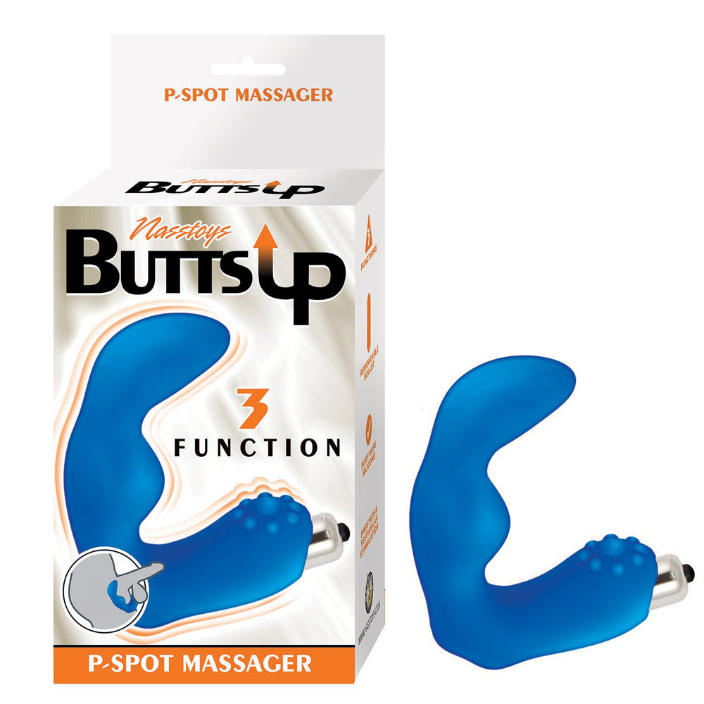 Butts Up P-Spot Massager Blue | 782631302318 | Discreet Personal Wellness