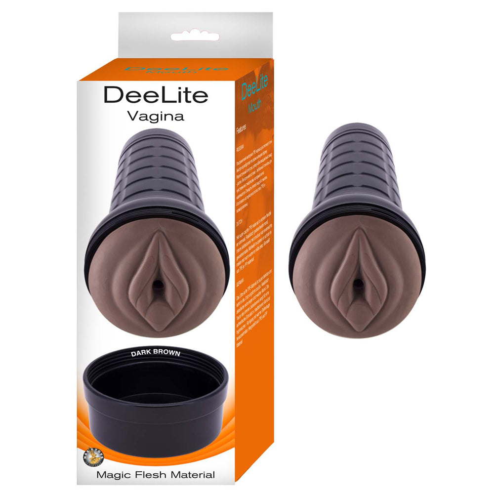 Dee Lite Vagina Dark Brown | 782631308327 | Discreet Personal Wellness
