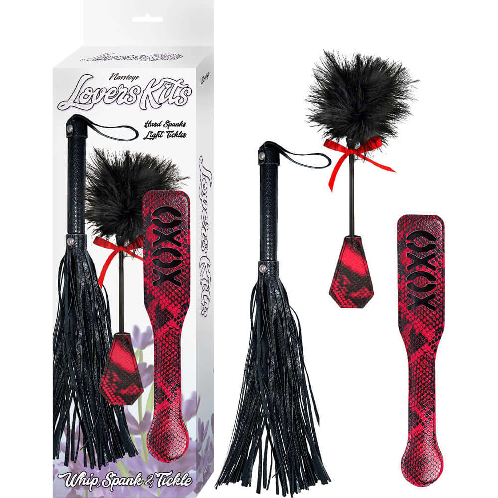 Lovers Kits Whip, Tickle & Paddle | 782631309607 | Discreet Personal Wellness