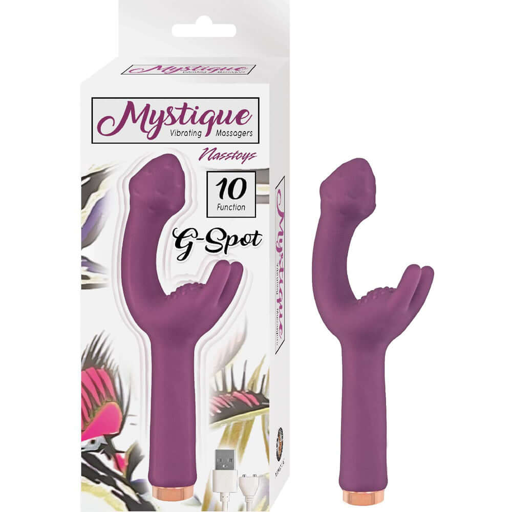 Mystique Vibrating Massagers G Spot Eggplant | 782631309928 | Discreet Personal Wellness