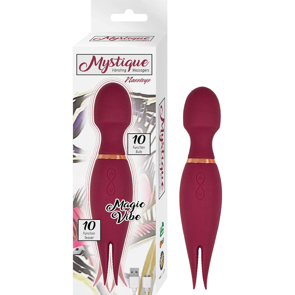 Mystique Vibrating Massagers Magic Vibe Eggplant | 782631310429 | Discreet Personal Wellness