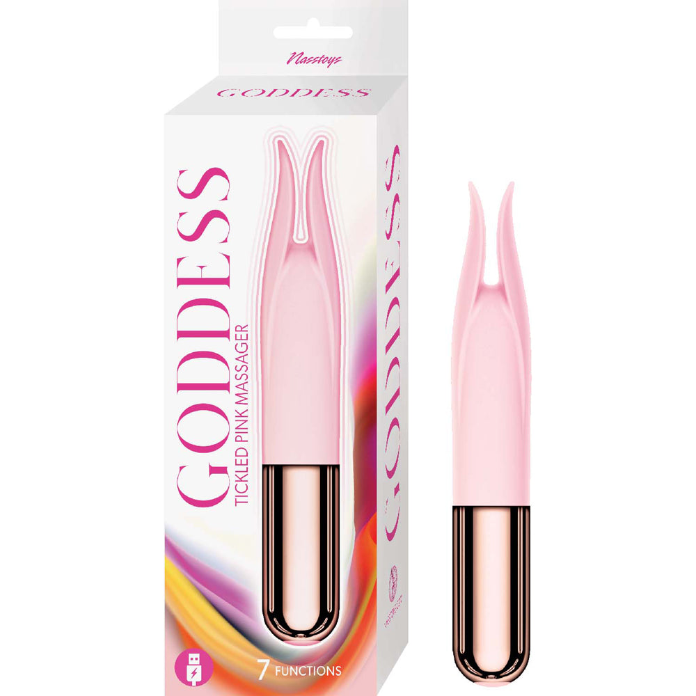 Goddess Tickled Pink Massager Pink | 782631313901 | Discreet Personal Wellness