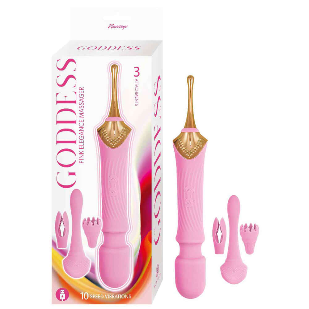 Goddess Elegance Massager Pink | 782631315608 | Discreet Personal Wellness