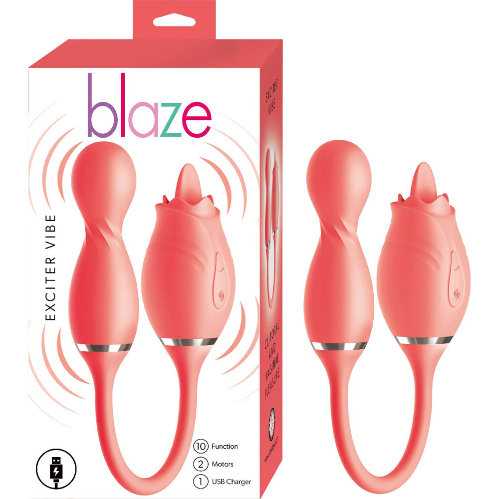 Blaze Exciter Vibe Coral | 782631319514 | Discreet Personal Wellness