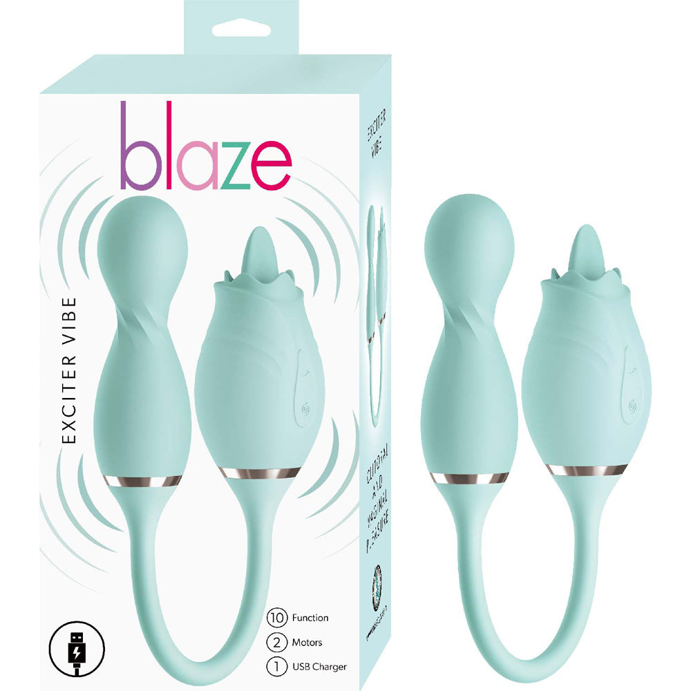 Blaze Exciter Vibe Aqua | 782631319521 | Discreet Personal Wellness