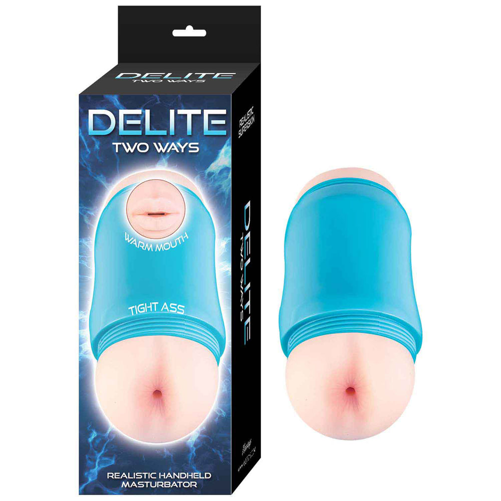 Delite Two Ways Mouth & Ass White | 782631319705 | Discreet Personal Wellness