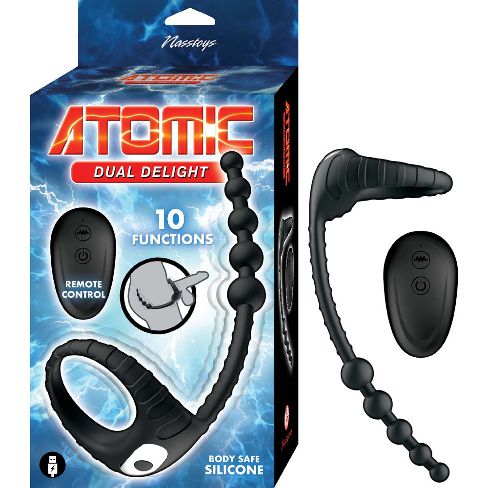 Atomic Dual Delight Black | 782631320206 | Discreet Personal Wellness