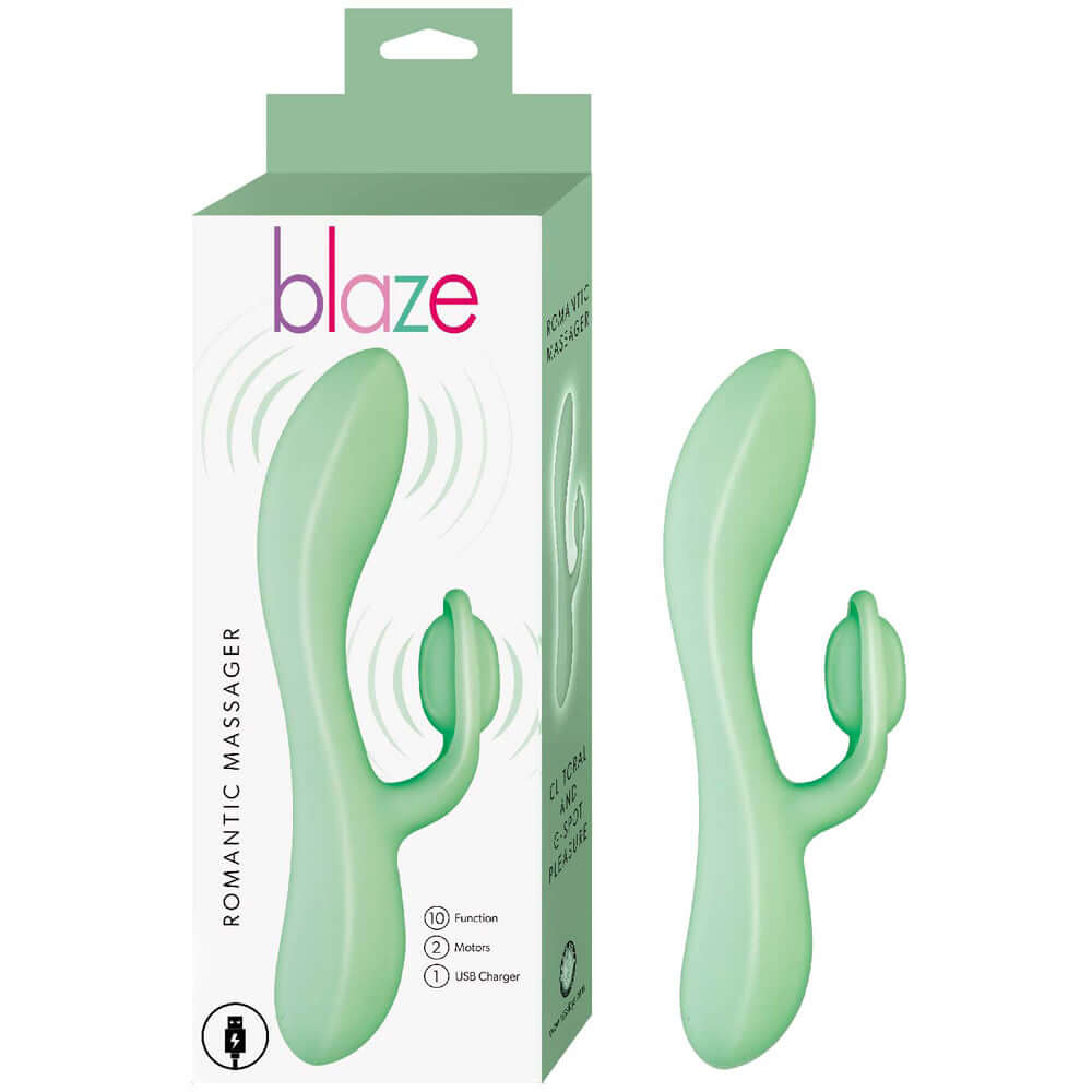Blaze Romantic Massager Aqua | 782631321920 | Discreet Personal Wellness