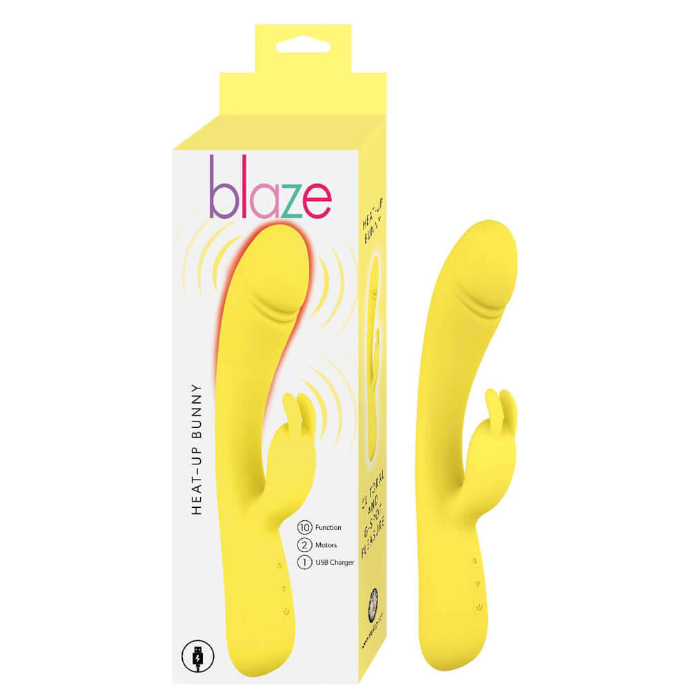 Blaze Heat Up Bunny Yellow | 782631323214 | Discreet Personal Wellness