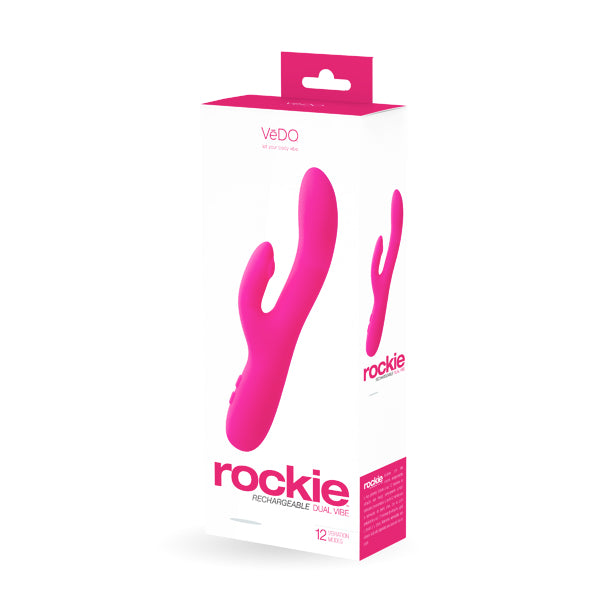 Rockie Rechargeable Dual Vibe Foxy Pink | 789185757229 | Discreet Personal Wellness