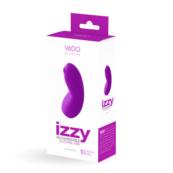 Izzy Rechargeable Lay-on Vibe Violet Vixen | 789185757236 | Discreet Personal Wellness