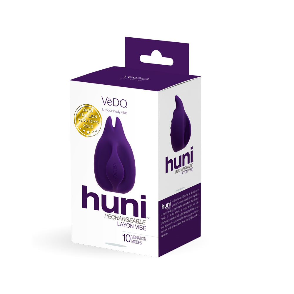 Huni Rechargeable Finger Vibe Deep Purple | 792816281512 | Discreet Personal Wellness