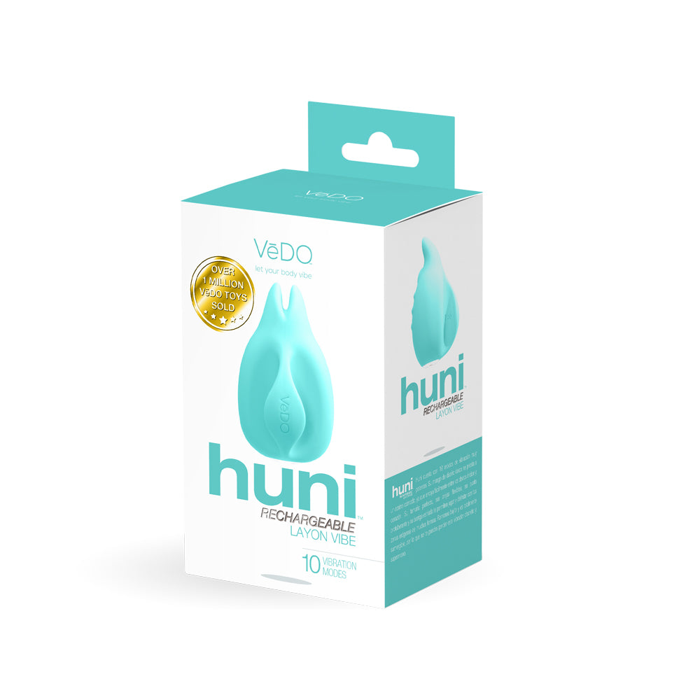 Huni Rechargeable Finger Vibe Tease Me Turquoise | 792816281529 | Discreet Personal Wellness