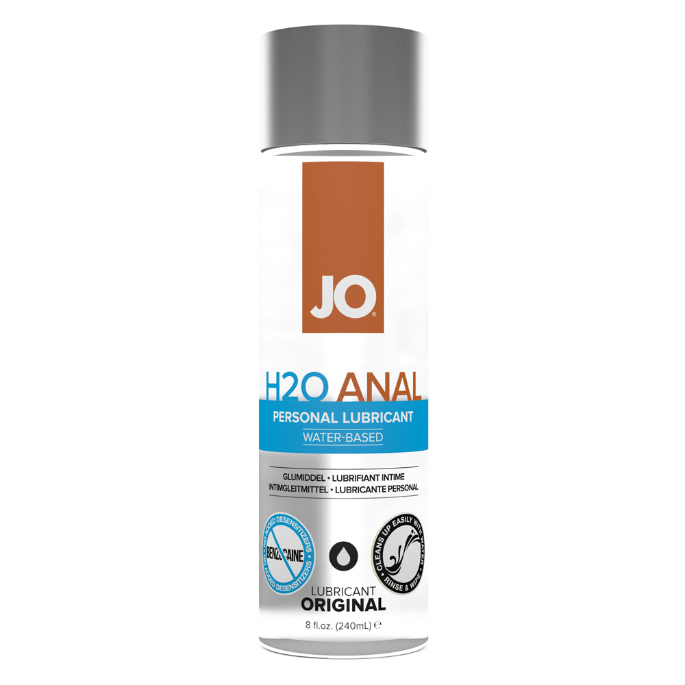 JO Anal H2O Lubricant Original 8 oz. | 796494401088 | Discreet Personal Wellness