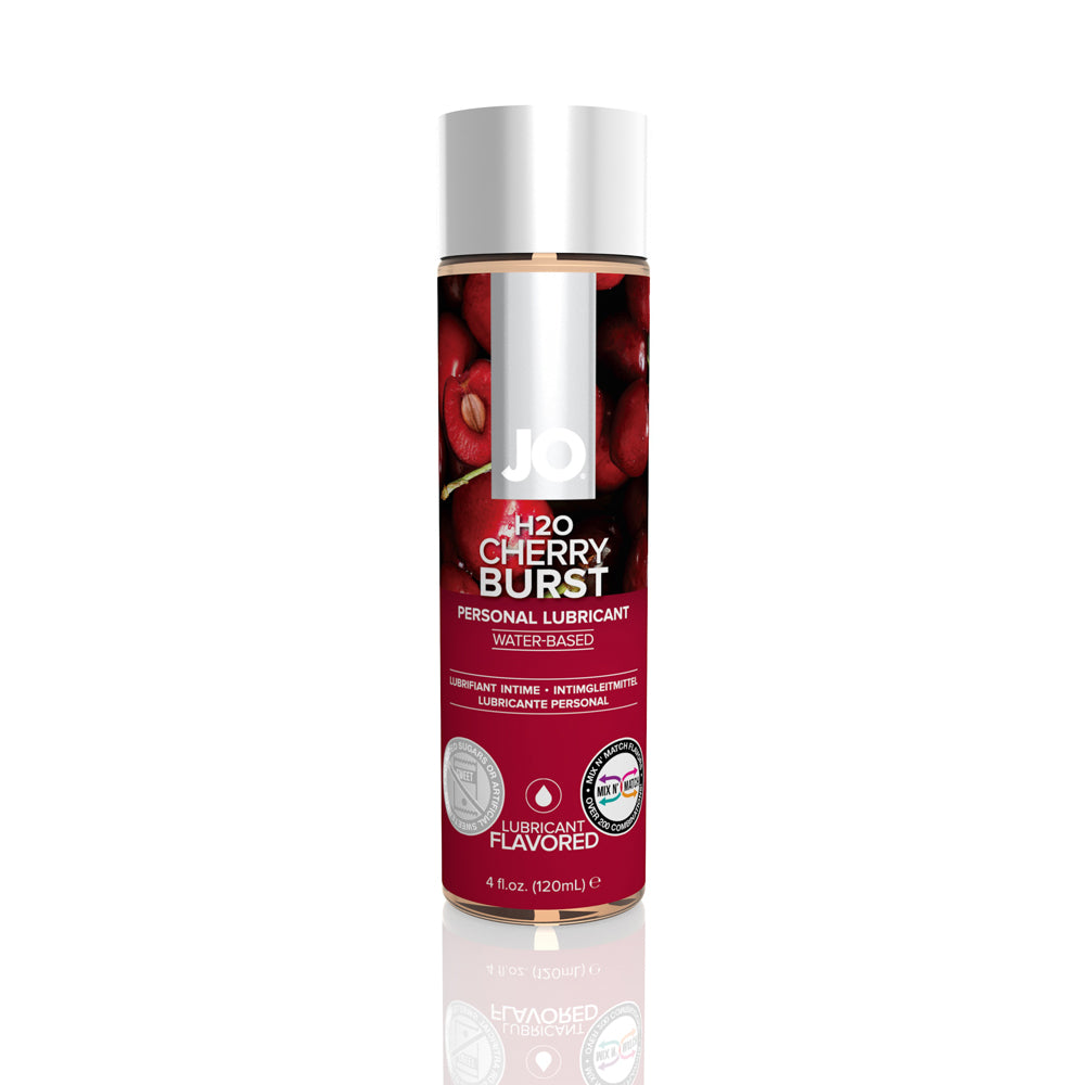 JO H2O Flavored Lubricant Cherry Burst 4 oz. | 796494401163 | Discreet Personal Wellness
