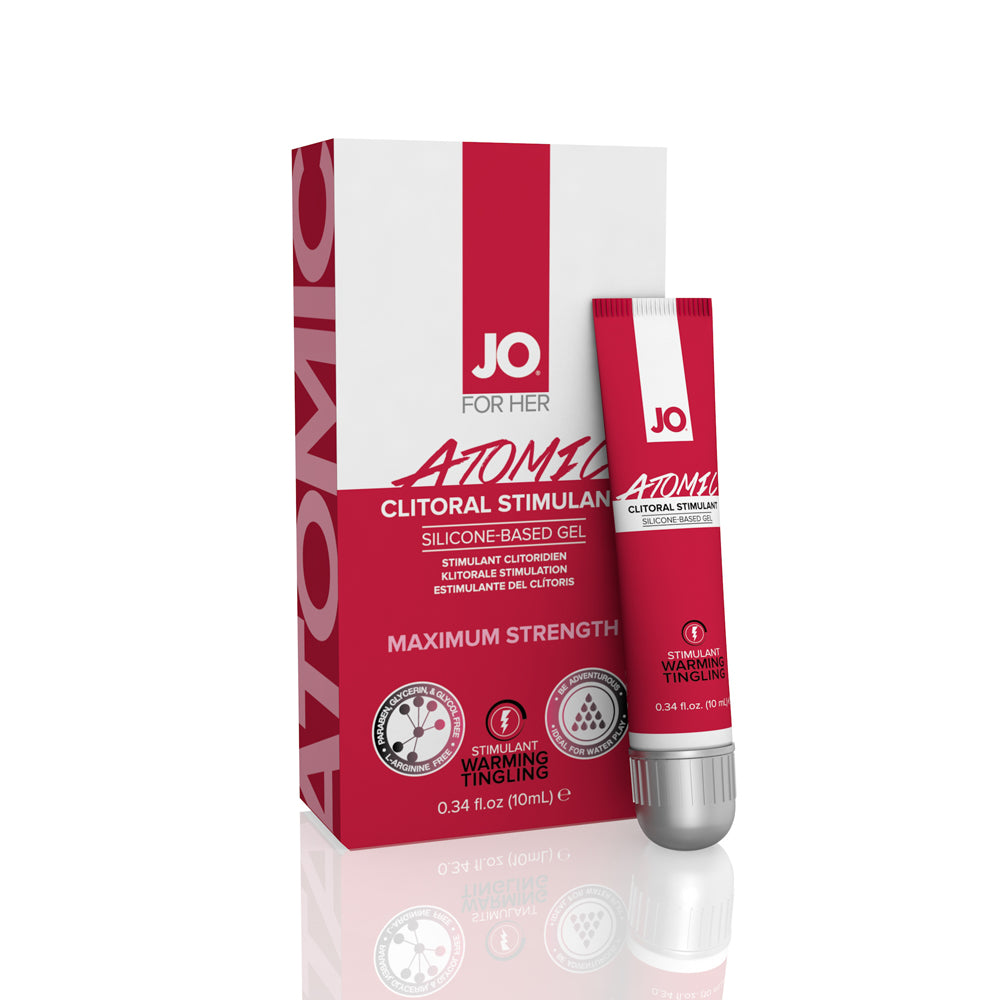 JO Atomic Clitoral Gel Warming 10 ml. | 796494401798 | Discreet Personal Wellness