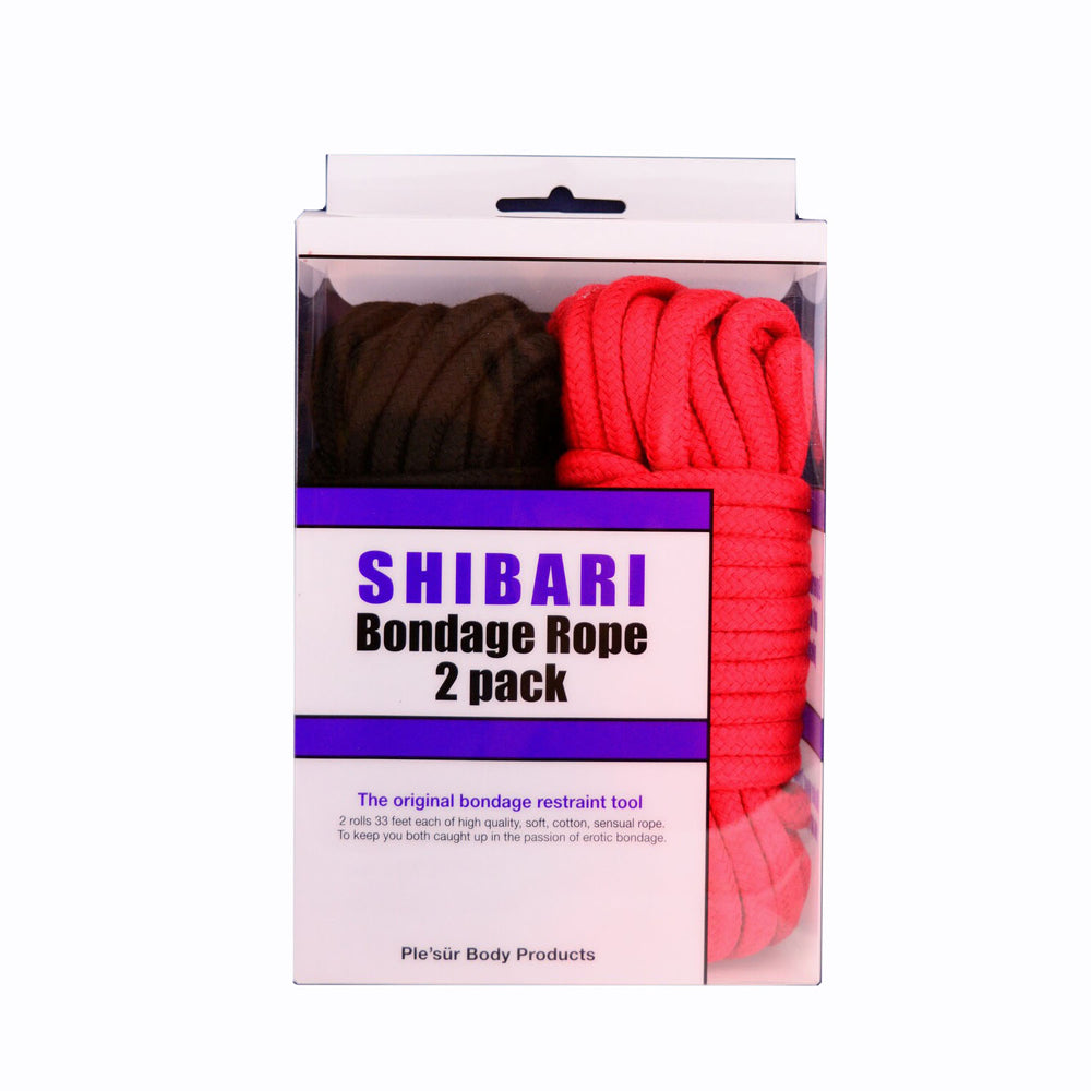Red & Black 10M 2-Pack Rope Kit | 802991611711 | Discreet Personal Wellness